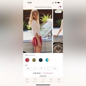 Free People Hot Hot Micro Short XSmall